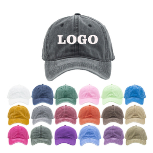 Personalizado 5 Panel bordado dos tonos lona 100% algodón al aire libre Unisex sin estructura Vintage gorra de béisbol con logotipo bordado - Product Image 1