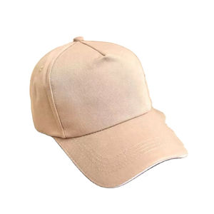classic Wholesale Caps Manufacturers Raised Embroidery Cotton 5 Panel a Frame Baseball Cap with Adjustable Strap High Quality - Product Image 4