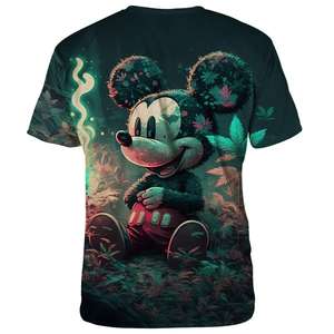 Camisetas Deportivas de Manga Corta, Tejidas, Personalizadas, 100% Poliéster, Impresión Serigráfica, Diseño Mickey Monkey, Unisex - Product Image 2