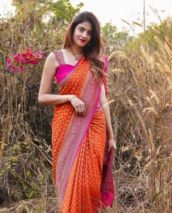 Nouveau à la mode Lichi soie Saree Blouse économique Bollywood Style indien femmes fête porter Viscose en gros pour l'été hiver - Product Image 5