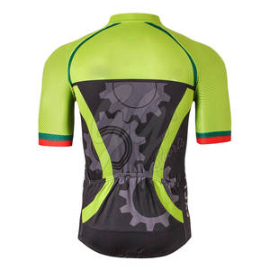 Maillot de cyclisme de haute qualité de couleur unie chemise boutonnée avec nom d'équipe personnalisable pour la vente en gros - Product Image 2