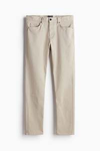 Pantalon chinos en sergé de coton coupe ajustée de longueur normale OEM & ODM pantalon de mode de marque personnalisé respirant prix de gros pour les hommes - Product Image 5