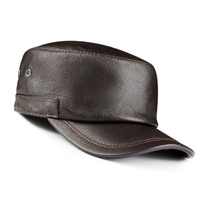Casquettes sportives en cuir véritable imperméables, service OEM, étiquette privée personnalisée, unisexe, coupe-vent, respirantes, couleur personnalisée, vente chaude, prix bas - Product Image 6
