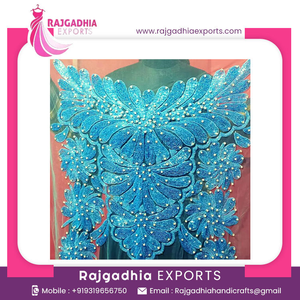 Blusa de Moda Coreana para Mujer, con Cuello Alto y Mangas con Cuentas, Estilo Casual y Elegante para Uso Diario - Product Image 3