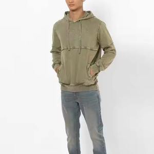 Conjunto de Sudadera con Capucha y Pantalones de Chándal Acampanados para Hombre, con Cremallera, Efecto Desgastado y Parches, Lavado Ácido, de Gran Venta y Personalizable - Product Image 5