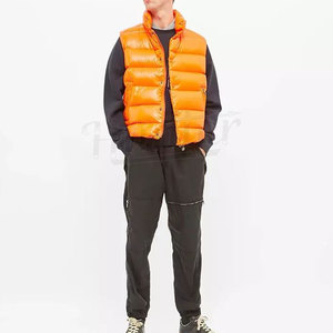 Gilet matelassé décontracté pour homme, design personnalisé OEM, veste sans manches rembourrée de duvet, streetwear, chaud, matelassé, multicolore, veste à bulles - Product Image 4