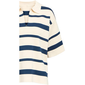 Camiseta de Manga Corta para Mujer, 100% Algodón Tejido, Transpirable, Estilo Inglés, Largo Regular, con Logotipo Frontal Personalizado en Relieve, Ecológica - Product Image 5