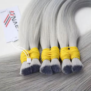 Venta al por mayor de cabello humano virgen vietnamita Remy extensiones de cabello a granel colores marrones 100 gramos por lote - Product Image 1