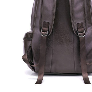 Custom Logo Print Large <b>Travel</b> Leather Backpack Hot Selling Accept Custom Logo Waterproof Leather Backpack - Product Image 6