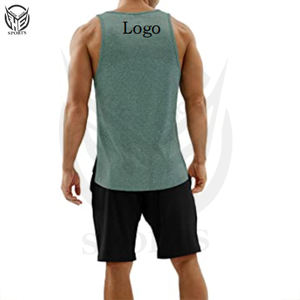 Camiseta sin mangas de entrenamiento de secado rápido para hombre con logotipo personalizado, camiseta sin mangas para culturismo, camiseta sin mangas para gimnasio, camiseta sin mangas para hombre - Product Image 3