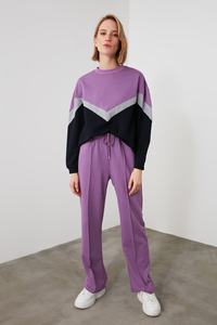 OEM logotipo personalizado Unisex de alta calidad de 2 piezas Sweatsuit de moda de maternidad respetuoso con el medio ambiente sudaderas con capucha Joggers Conjunto para las mujeres - Product Image 3