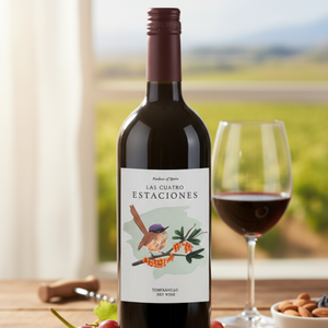 Rượu vang đỏ khô Las Cuatro Estaciones 100% Tempranillo 11% Vol, giống nho Tây Ban Nha, 0,75 lít, từ Castilla-La Mancha, Tây Ban Nha - Product Image 2