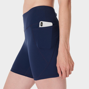 Pantalones cortos de Yoga de cintura alta sin costuras de verano para chica personalizados, mallas deportivas elásticas, pantalones cortos de mujer, pantalones cortos de gimnasio para levantar glúteos - Product Image 6