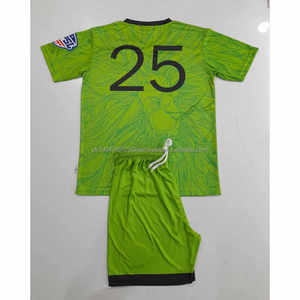 Uniforme de Fútbol Juvenil Personalizado de la Mejor Calidad 2026, Camisetas Azules y Amarillas con Sublimación, Técnica de Pedrería, Camiseta de Fútbol Infantil al por Mayor - Product Image 3