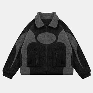 Service OEM Veste en polaire sherpa de luxe Best-seller Nouvelle arrivée Logo personnalisé Veste en polaire polaire pour homme Veste en fourrure d'hiver pour homme - Product Image 2