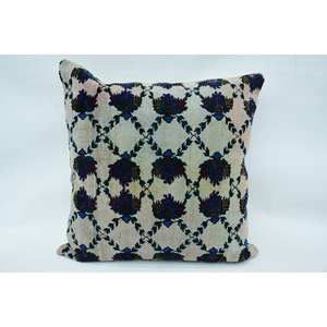 Vintage Kantha Patchwork lana almohada 32x32 pulgadas púrpura mosaico Paisley paneles uva tejido técnica - Product Image 1