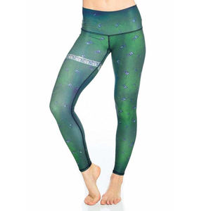 กางเกงโยคะเอวสูงสำหรับผู้หญิง,เลกกิ้งแบบมัดย้อมกางเกงรัดรูปยกบั้นท้ายสำหรับผู้หญิง - Product Image 3