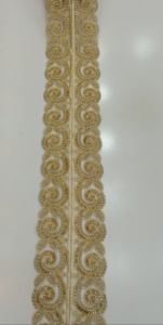 Bordures en dentelle brodée de strass, vente en gros - Product Image 5