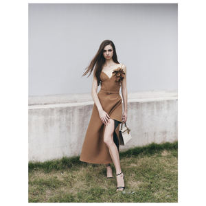 Vestidos formales de mujer fabricante de Vietnam Enzo Leo OEM ODM ajuste cómodo moda elegante ropa elegante al por mayor - Product Image 5