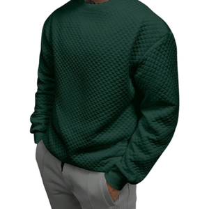 เสื้อสเวตเตอร์แบบสวมศีรษะมีซิปสำหรับผู้ชายเสื้อสเวตเตอร์แบบสวมหัวมีซิปครึ่งตัว - Product Image 1