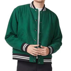 Venta caliente Varsity Jacket Hombres Cuerpo de lana Mangas de cuero con parches de chenilla bordados Letterman hombres chaqueta Varsity Jacket - Product Image 3