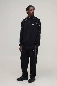 Conjunto de Sudadera con Capucha de Hombros Caídos de Alta Calidad al por Mayor, Ajuste Holgado, Tejido Grueso, Chándal de Jogging para Hombre con Cordón Extendido - Product Image 2