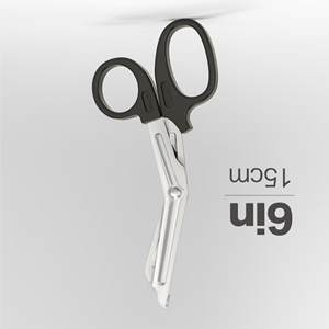 Ciseaux de traumatologie de 6 pouces 15cm en acier inoxydable revêtus de fluorure Ciseaux de pansement de premiers secours médicaux Source d'alimentation manuelle ANAAIF - Product Image 2