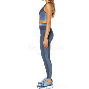 Conjunto de yoga deportivo para mujer de la mejor calidad, mallas transpirables de color sólido para gimnasio, mallas de talla grande con nuevo diseño hecho en Pakistán - Product Image 2