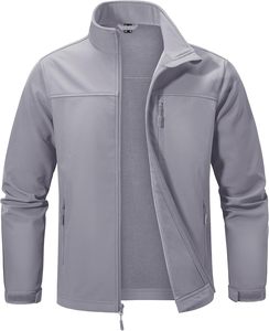 OEM Custom Men's Winter Waterproof Breathable Windproof Softshell Jacket with Stand Collar and Front Logo Made in Pakistan - Product Image 5
