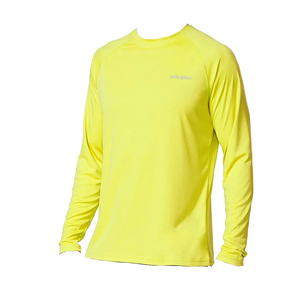 Camiseta unisex de manga larga con impresión de logotipo personalizado, ropa informal con función de protección solar, diseño en blanco, ropa de verano para hombres - Product Image 3