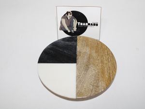 แผ่นรองแก้วเรซิ่นลายไม้ ดีไซน์ใหม่ปี 2022 แผ่นรองแก้วเรซิ่นฝังลายไม้ แผ่นรองแก้ว MDF แผ่นรองโต๊ะไม้ จากบริษัท Tradnary จำกัด - Product Image 3