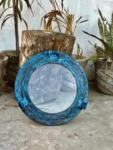 ลายเรือรัสติกสำหรับตกแต่งลายพื้นหน้าต่างทองเหลืองไม่เหมือนใครสำหรับตกแต่งทางทะเลและชายฝั่ง - Product Image 2