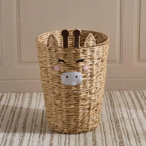 Panier de rangement lapin lunatique pour chambre d'enfants organisateur de jacinthe d'eau naturelle tissée à la main - Product Image 4