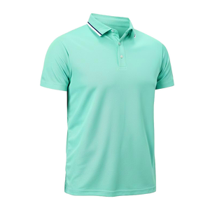 T-shirt à col roulé personnalisé 100% coton pour hommes de haute qualité été doux respirant séchage rapide tenue décontracté avec logo brodé - Product Image 3