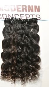 Vente en gros d'extensions de cheveux Bodywave noires naturelles vierges 100% faisceaux de cheveux humains indiens Temple brut non traités Style profond lâche - Product Image 3