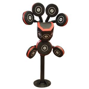 Entraînement de boxe Coussinets de mise au point multi-cibles Support en acier avec coussinets de mise au point en cuir MMA Entraînement de coup de pied Entraînement multifonction PK - Product Image 6