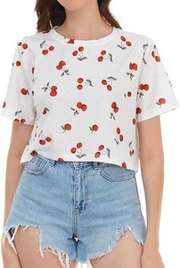 Women's Summer High Quality Oversized Floral Geometric Graphic Print Short Sleeve Relaxed Fit O-Neck T-Shirt <b>Sexy</b> <b>Crop</b> <b>Tops</b> - Product Image 6