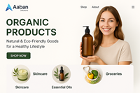 Productos orgánicos Tienda en línea Desarrollo de sitios web Los mejores desarrolladores en India Ofrecer soluciones comerciales de comercio electrónico confiables