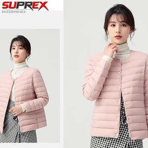 Custom <b>Womens</b> Lightweight Puffer <b>Jacket</b> Slim Fit Quilted Winter Coat Warm Insulated Windproof Casual Outdoor Fashion Stand - Product Image 4