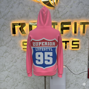Sweat à capuche zippé en molleton 100% coton de qualité professionnelle, bleu imprimé, respirant, écologique, unisexe, prix d'usine, pas cher - Product Image 5