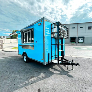 รถเทรลเลอร์เคลื่อนที่แบบกำหนดขนาดได้เองรถขายอาหารจานด่วนสำหรับทาโก้ร้านอาหารรถครัวไวน์รถขายไอศกรีมจำเป็นสำหรับขนมขบเคี้ยว - Product Image 1