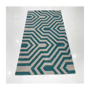 พรมขนแกะ NZ คุณภาพสูงพร้อมส่งในสต็อกกันไฟใช้ในพื้นที่ร้านค้าบ้านทำมือลายบั้งจัดส่งทั่วโลก - Product Image 1