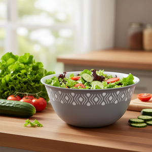 Stefanplast TOSCA Grey Plastic <b>Salad</b> Bowl 29cm <b>Salad</b> <b>Tools</b> - Product Image 3