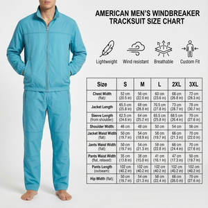 Conjunto Deportivo Impermeable Ligero de Nailon para Hombre, Cortavientos, OEM ODM - Product Image 5