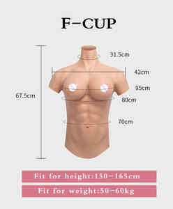 Formes mammaires réalistes avec costume de muscle macho <span class=keywords><strong>Seins</strong></span> Costume de muscle artificiel avec gros <span class=keywords><strong>seins</strong></span> Crossdressing Prop Drag Queen - Product Image 5