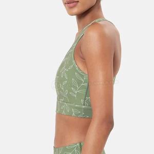 Soluciones a medida al por mayor para Sujetador deportivo de primera calidad para mujeres con sublimación única y lujosas telas cómodas - Product Image 2