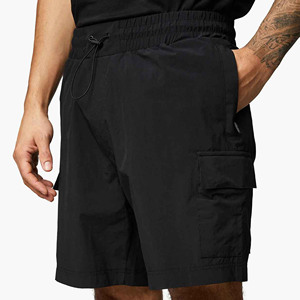 Shorts décontractés pour hommes 2025, taille haute, confortables, doux, séchage rapide, écologiques, en tissu polyester-coton uni, grandes tailles - Product Image 6