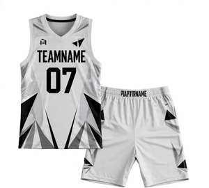 ชุดบาสเก็ตบอลคุณภาพสูงสั่งทำได้ตามต้องการ ราคาโรงงาน ผลิตจากโพลีเอสเตอร์ 100% ระบายอากาศได้ดี สำหรับผู้ชาย - Product Image 4