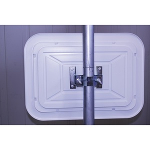 Parking Equipment Red/White 22m DANCOP <b>Plastic</b> Traffic <b>Mirror</b> H600xW800mm - Product Image 4