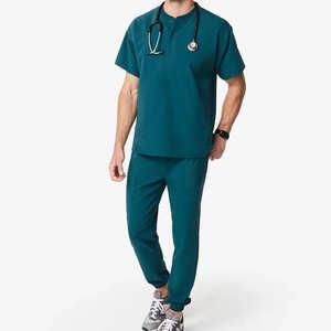 Scrubs médicaux personnalisés de haute qualité, jogging unisexe en polyester, rayonne, spandex, motif élégant et extensible pour hommes - Product Image 4